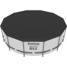 Каркасный бассейн BESTWAY STEEL PRO MAX 366х122см, 10250л + фильтр-насос 2006 л/ч, тент, лестница 56420 BW